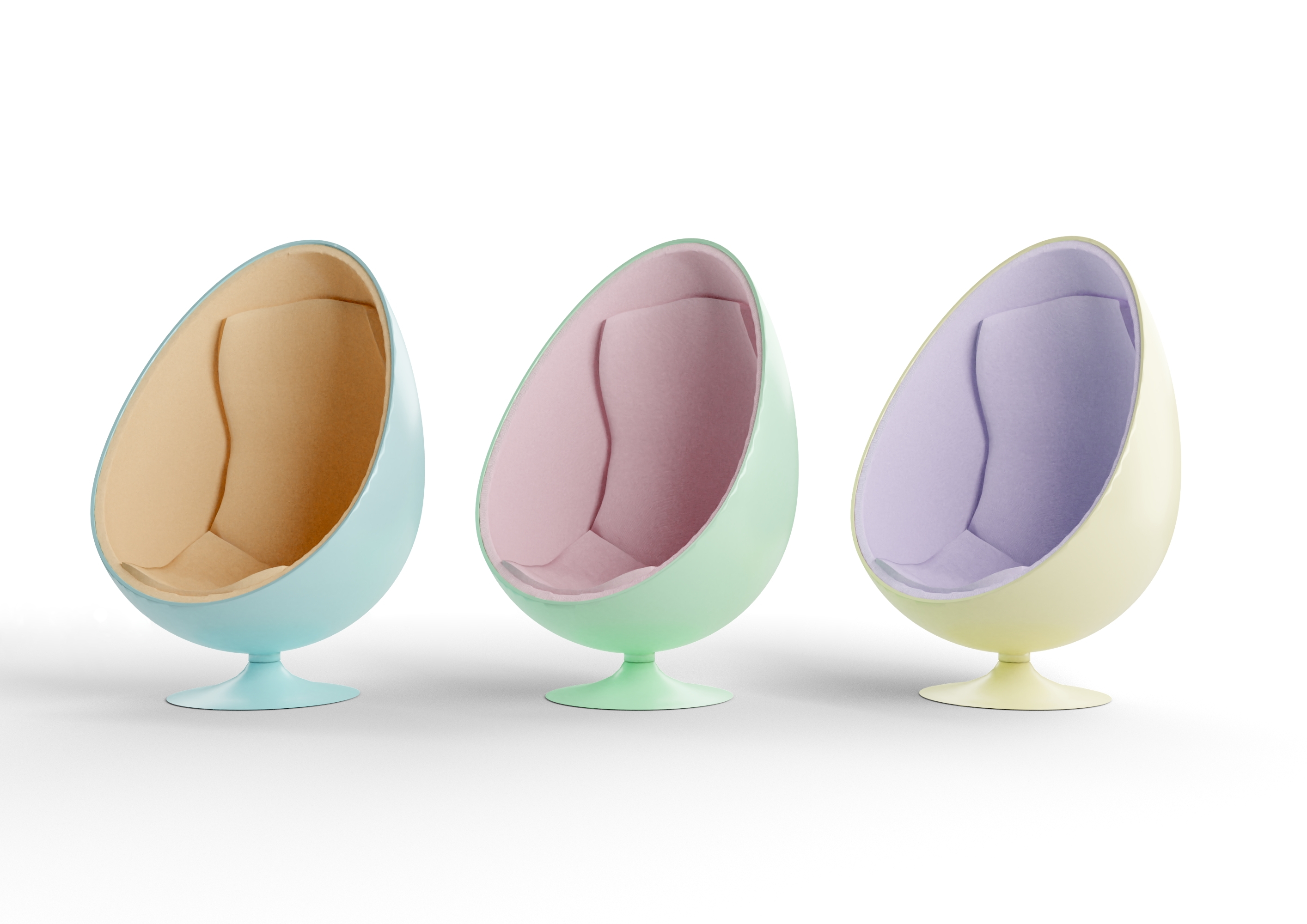 Pastel Egg Pod Chair preview image 1